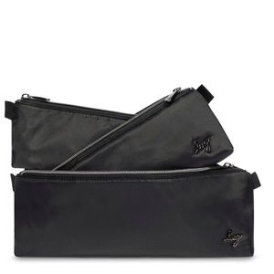 Lug Schooner 3 Piece Storage Pouches Midnight Black NWT